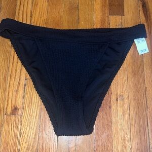 Aerie ribbed, black bikini bottom